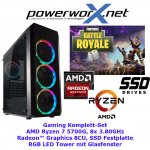 Gamer PC AMD Ryzen 7 5700G 8x 3,8 Ghz AMD 7CU Grafik 16GB DDR4 480GB SSD RBG Tower