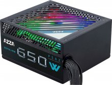 AZZA RGB PC Netzteil 650 WATT 80 Plus Bronze 80+ ATX Gaming Power Supply ARGB