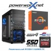 GAMER PC AMD Ryzen5 1600 6x3.20GHz 16GB DDR4 Radeon RX470 4GB DDR5 240GB SSD HDD