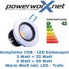 LED Einbauspot 5W COB Deckenleuchte Einbauleuchte Einbau Strahler Spot Lampe