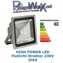 FLUTLICHT 50W POWER LED STRAHLER IP64 230Volt ca. 4500Lm