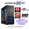HIGH END Gamer PC AMD FX-8350 8 x 4 Ghz 16GB DDR3 Radeon R7 360 + 120GB SSD GAMING COMPUTER