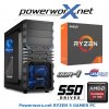 GAMER PC AMD Ryzen5 1500X 4x3.70GHz 16GB DDR4 Radeon RX460 2GB DDR5 240GB SSD HDD