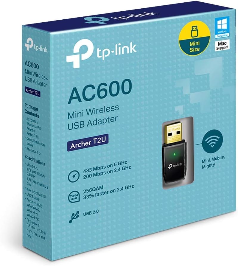 TP-Link AC600 DualBand, 2.4GHz/5GHz WLAN, USB-A 2.0 [Stecker] - zum Schließen ins Bild klicken