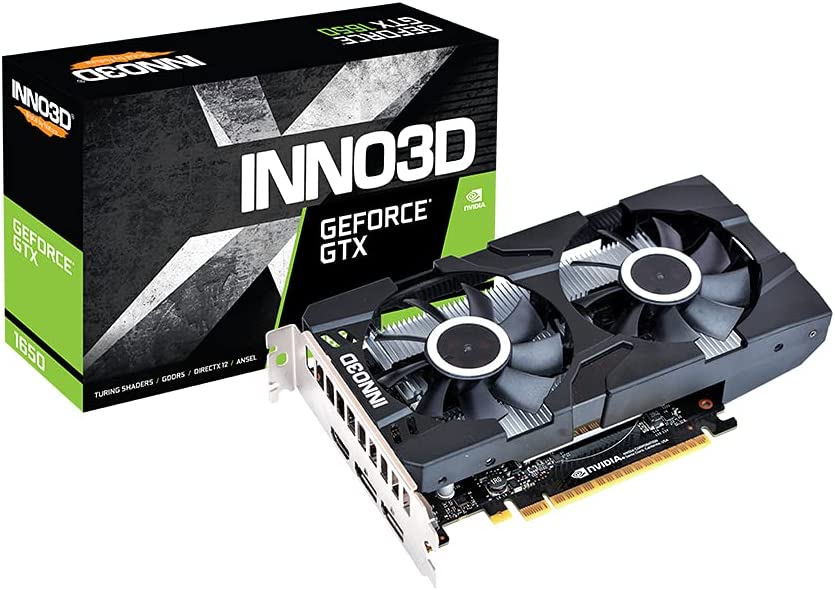 INNO3D GeForce GTX 1650 Twin X2 OC, 4GB GDDR6, HDMI, 2x DP Gaming Grafikkkarte - zum Schließen ins Bild klicken